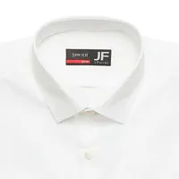 J. Ferrar Mens Super Slim Fit Easy Care Stretch Fabric Long Sleeve Dress Shirt