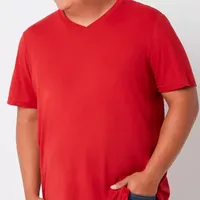 St. John's Bay Big and Tall Mens V Neck Short Sleeve T-Shirt