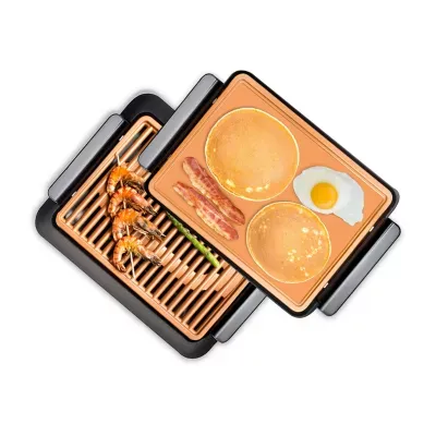 Lodge Cookware 19 x 10 Cast Iron Grill + Griddle Combo, Color: Black -  JCPenney