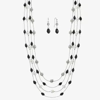 Mixit Silver Tone 2-pc. Simulated Pearl Round Jewelry Set