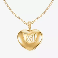 Mixit Gold Tone Pendant Necklace & Stud Earrings Womens Heart Hypoallergenic 2-pc. Jewelry Set