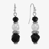 Mixit Beaded Simulated Pearl Drop Earrings