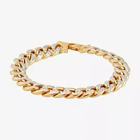 14K Gold 9 Inch Hollow Link Chain Bracelet