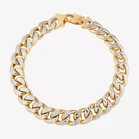 14K Gold 9 Inch Hollow Link Chain Bracelet