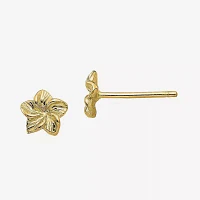 14K Gold 5mm Flower Stud Earrings