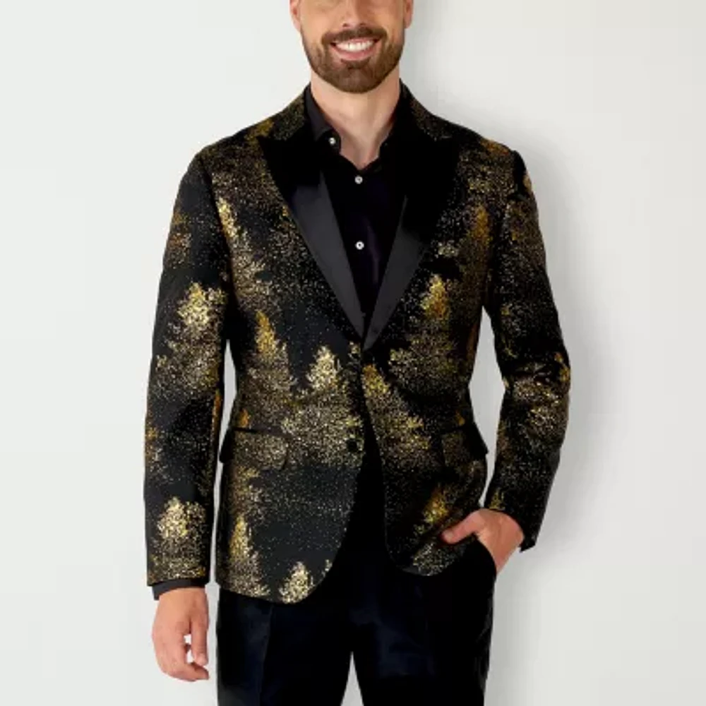 Opposuits Mens Slim Fit Festive Forest Blazer