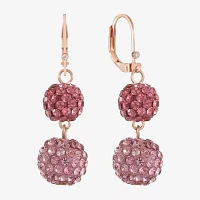 Monet Jewelry Glass Round Drop Earrings