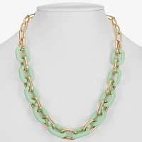 Liz Claiborne 17 Inch Link Collar Necklace