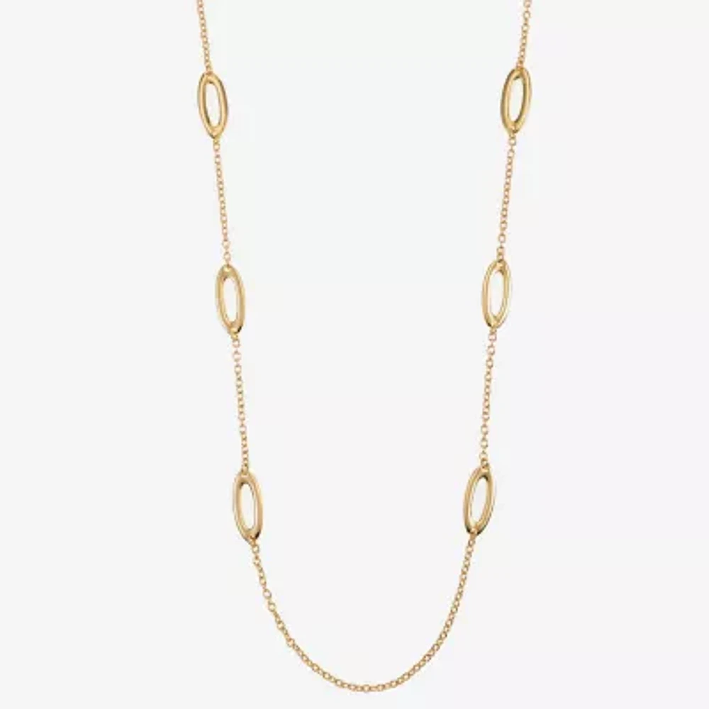 Liz Claiborne 36 Inch Cable Oval Strand Necklace