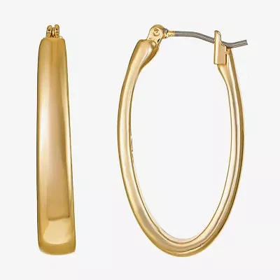 Liz Claiborne Oval Hoop Earrings