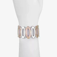 Liz Claiborne Tri Tone Oval Stretch Bracelet