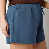 Xersion Womens Plus Scuba Pull-On Short