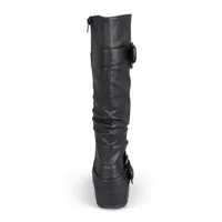 Journee Collection Womens Extra Wide Calf Flat Heel Riding Boots