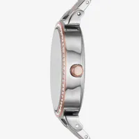 Geneva Womens Crystal Accent Silver Tone Bracelet Watch Fmdjm219