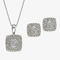 Diamond Blossom 1 CT. T.W. Natural White Diamond 10K Gold 2-pc. Jewelry Set