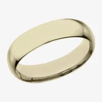 Mens 14K Yellow Gold 6MM Light Comfort-Fit Wedding Band - JCPenney