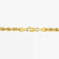 14K Gold Inch Hollow Rope Chain Bracelet