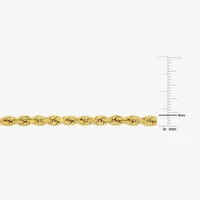 14K Gold Inch Hollow Rope Chain Bracelet