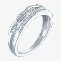 YES, PLEASE! 1/10 CT.T.W. Natural Diamond Sterling Silver Band