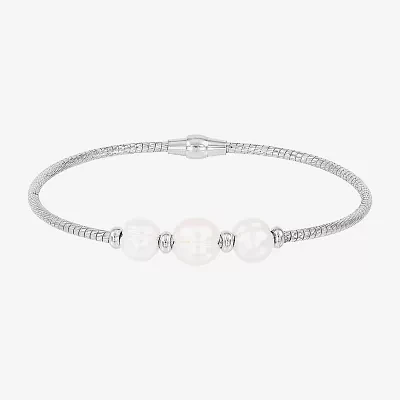 Dyed White Cultured Freshwater Pearl Strand Bracelets