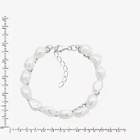 Dyed White Cultured Freshwater Pearl Strand Bracelets