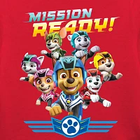 Toddler Boys Round Neck Long Sleeve Paw Patrol Graphic T-Shirt