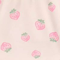 Strawberry Shortcake Fleece Womens Mid Rise Pull-On Short Juniors