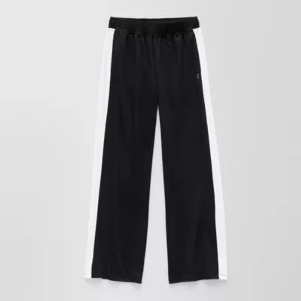 Xersion Little & Big Girls Mid Rise Stretch Fabric Wide Leg Track Pant