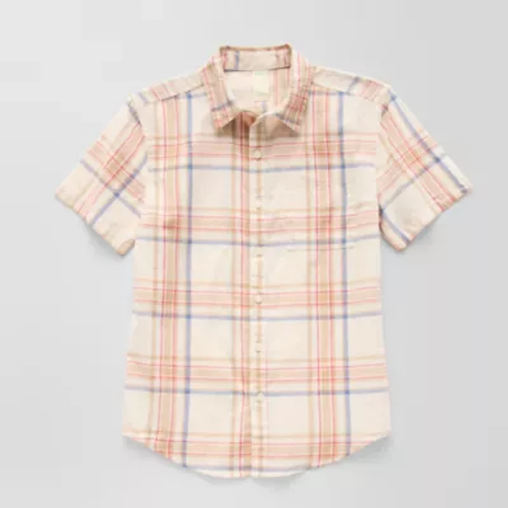 Thereabouts Little & Big Boys Short Sleeve Button-Down Shirt