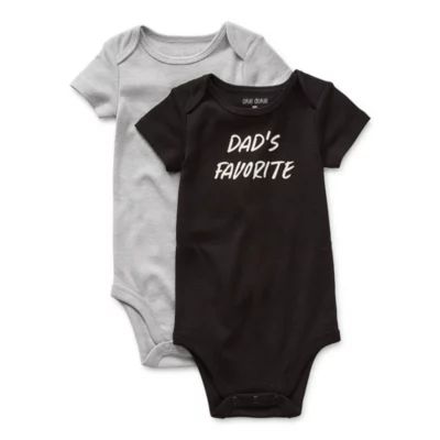 Okie Dokie Baby Unisex 2-pc. Crew Neck Short Sleeve Bodysuit