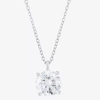 2 CT. Lab-Grown (H-I / Si1-Si2) Diamond 14K Gold Round Pendant Necklace
