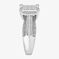 1 CT.T.W. Natural Diamond Princess-Cut Multi-Top Ring White or Yellow 10K 14K Gold