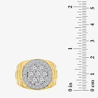 Men's 2 CT. T.W. Genuine Diamond Cluster Ring 10K or 14K Gold