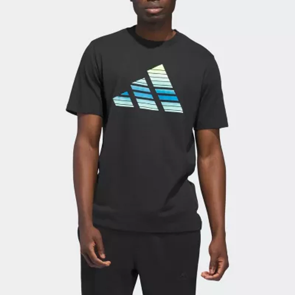 adidas Mens Crew Neck Short Sleeve T-Shirt Big and Tall