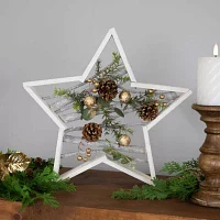 Northlight 14.5" Star Shaped Wooden Christmas Tabletop Decor