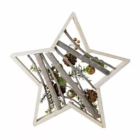 Northlight 14.5" Star Shaped Wooden Christmas Tabletop Decor