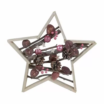 Northlight 14.5" Star-Shaped Wood Christmas Tabletop Decor