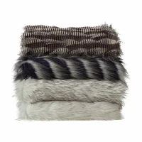 Cozy Tyme® Waleed Faux Wolf Fur Lightweight Throw