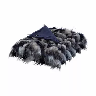 Cozy Tyme® Waleed Faux Wolf Fur Lightweight Throw