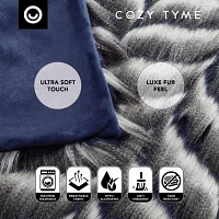 Cozy Tyme® Waleed Faux Wolf Fur Lightweight Throw