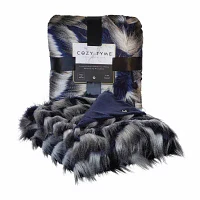 Cozy Tyme® Waleed Faux Wolf Fur Lightweight Throw