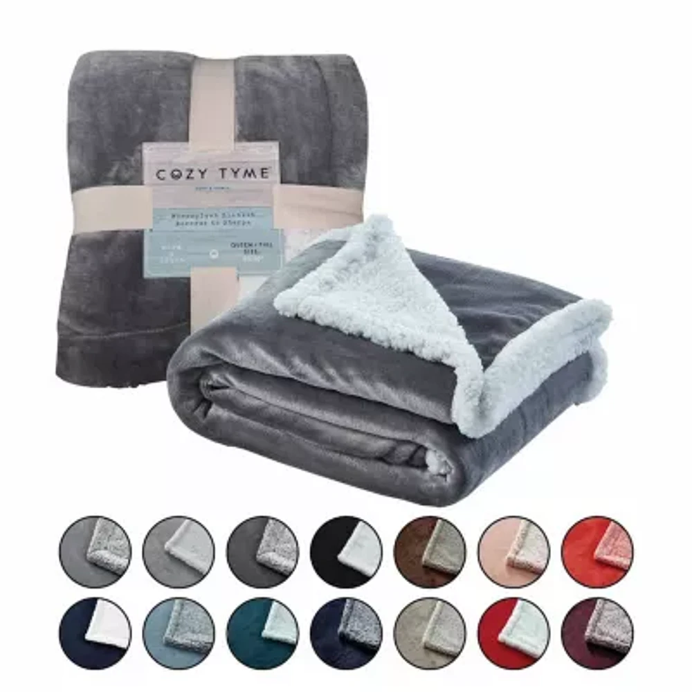Cozy Tyme® Reversible Midweight Throw