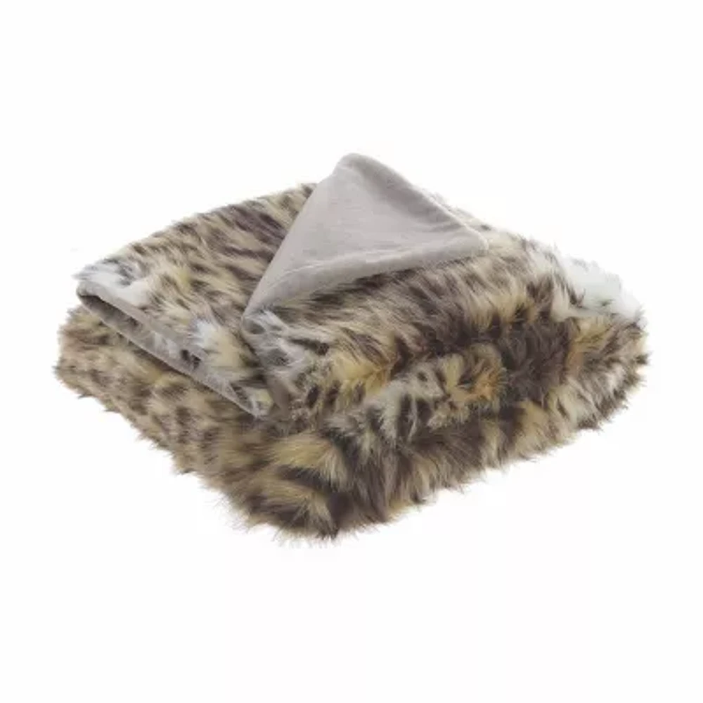 Inspired Home® Nikki Leopard Midweight Throw