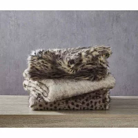 Inspired Home® Nikki Leopard Midweight Throw