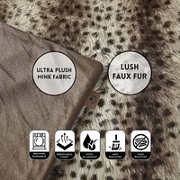 Inspired Home® Nikki Cheetah Midweight Throw