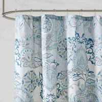 Madison Park  Loleta Cotton Printed Shower Curtain