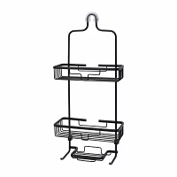 Zenna Home Never Rust Aluminum Over The Shower Caddy