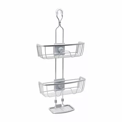 Zenna Home Never Rust Aluminum Adjustable Shower Caddy
