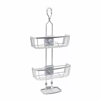 Zenna Home Never Rust Aluminum Adjustable Shower Caddy