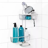 Zenna Home Never Rust Aluminum Adjustable Shower Caddy